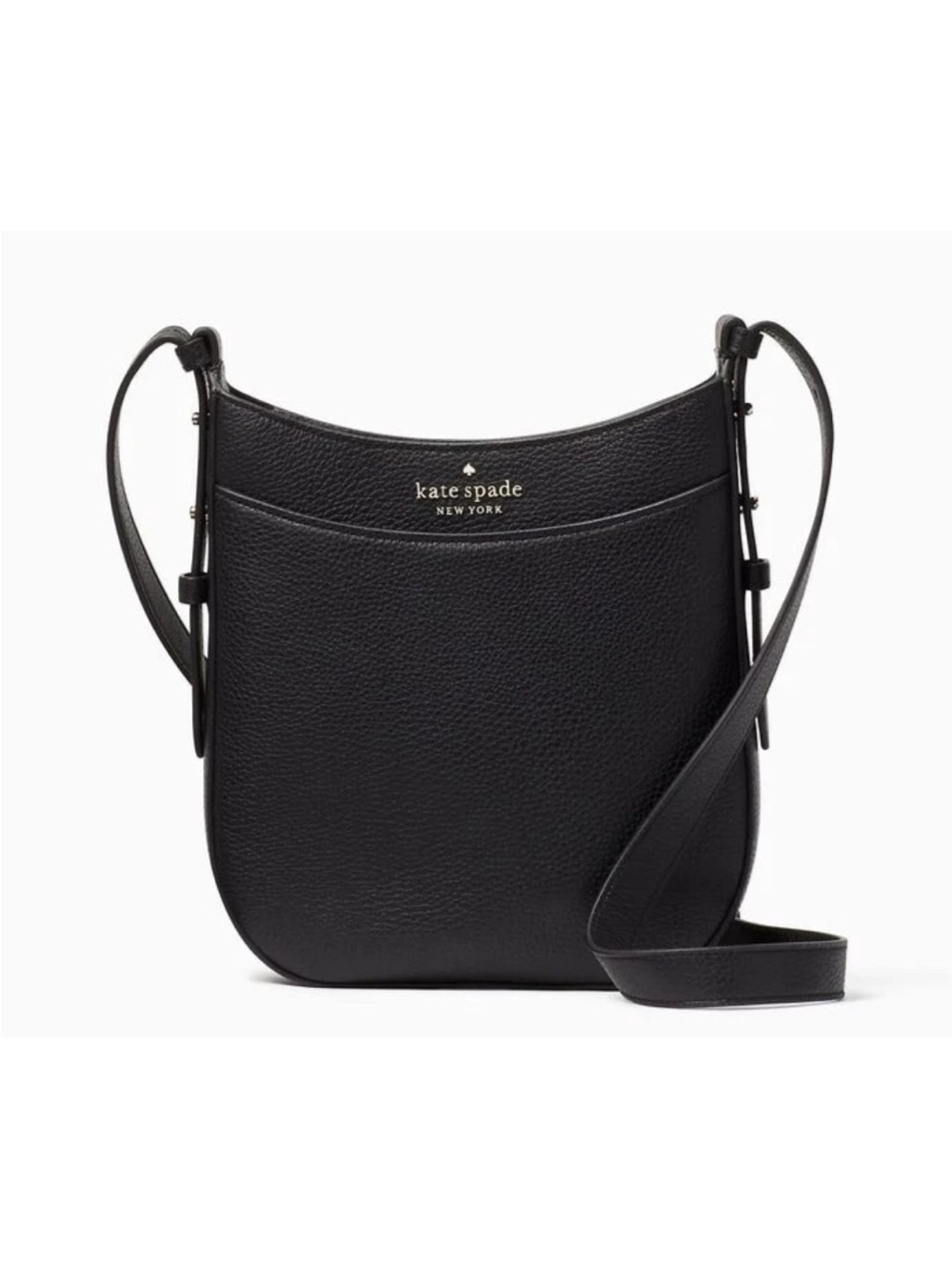 kate spade black pebble leather small crossbody shoulder bag